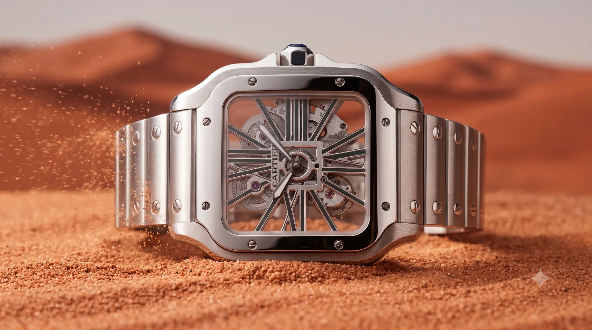 Cartier Santos Skeleton Large photo 2